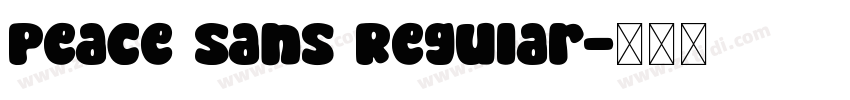 Peace Sans Regular字体转换